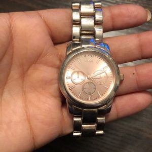 Rose gold watch